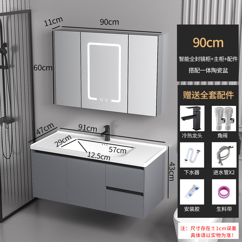 Drawer Bathroom Vanity with Ceramic Sink Combo