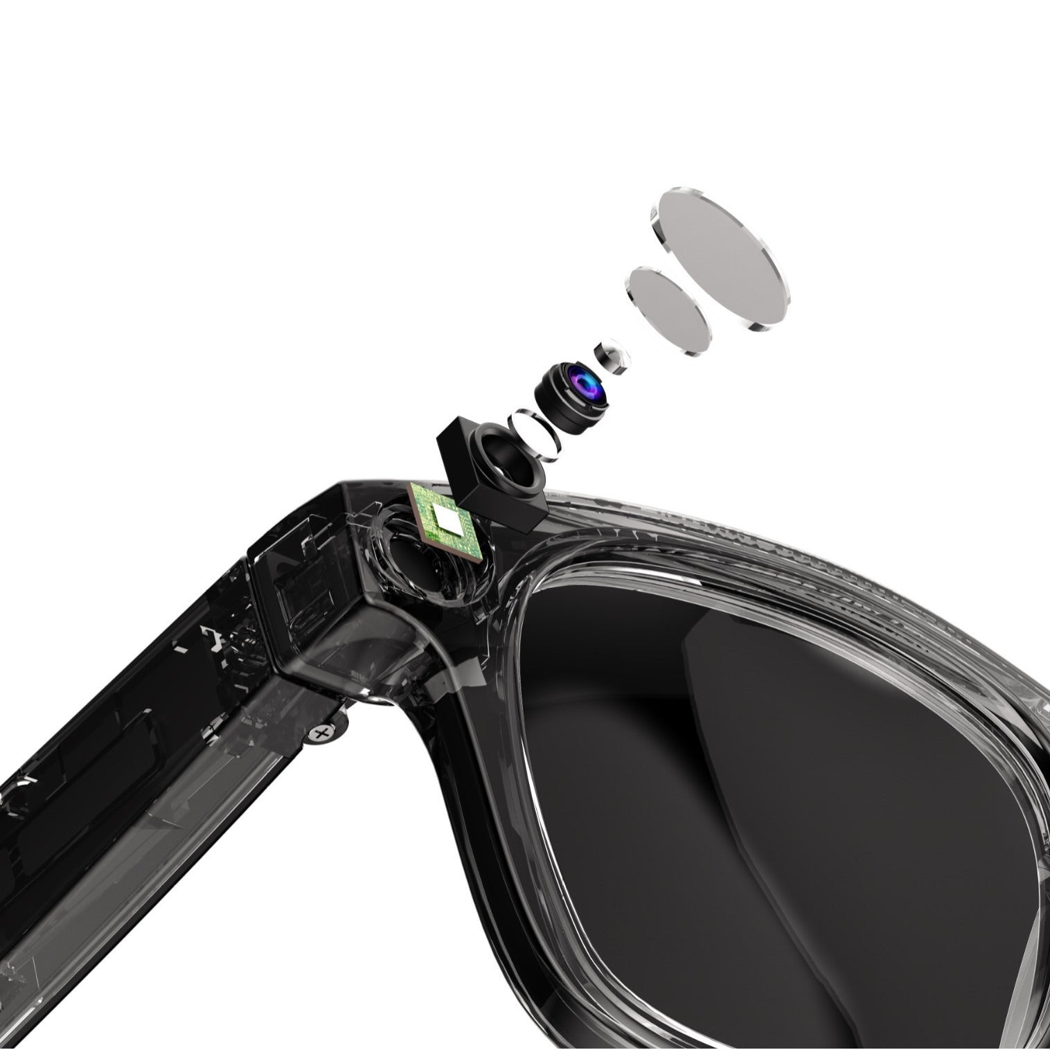 AI Smart Glasses with HD Camera & Anti-Shake