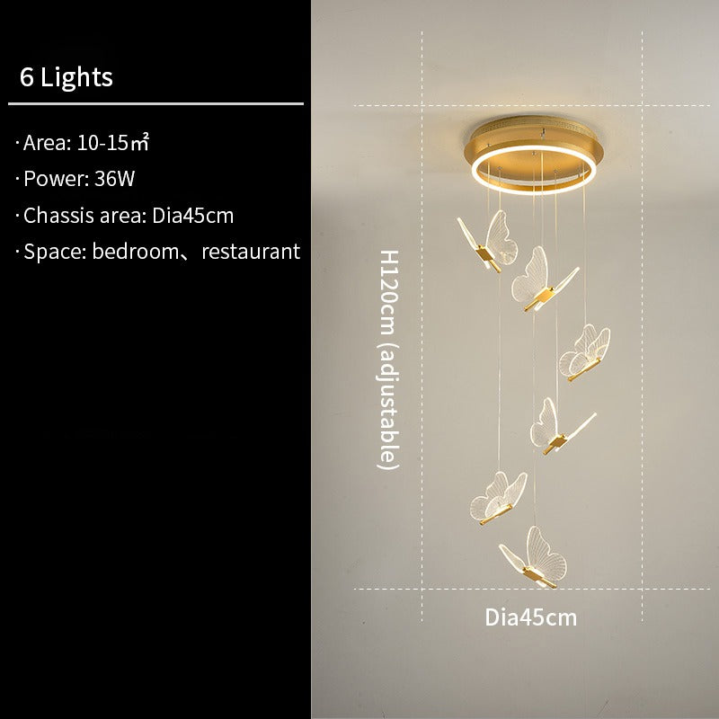 Modern Loft Spiral Chandelier