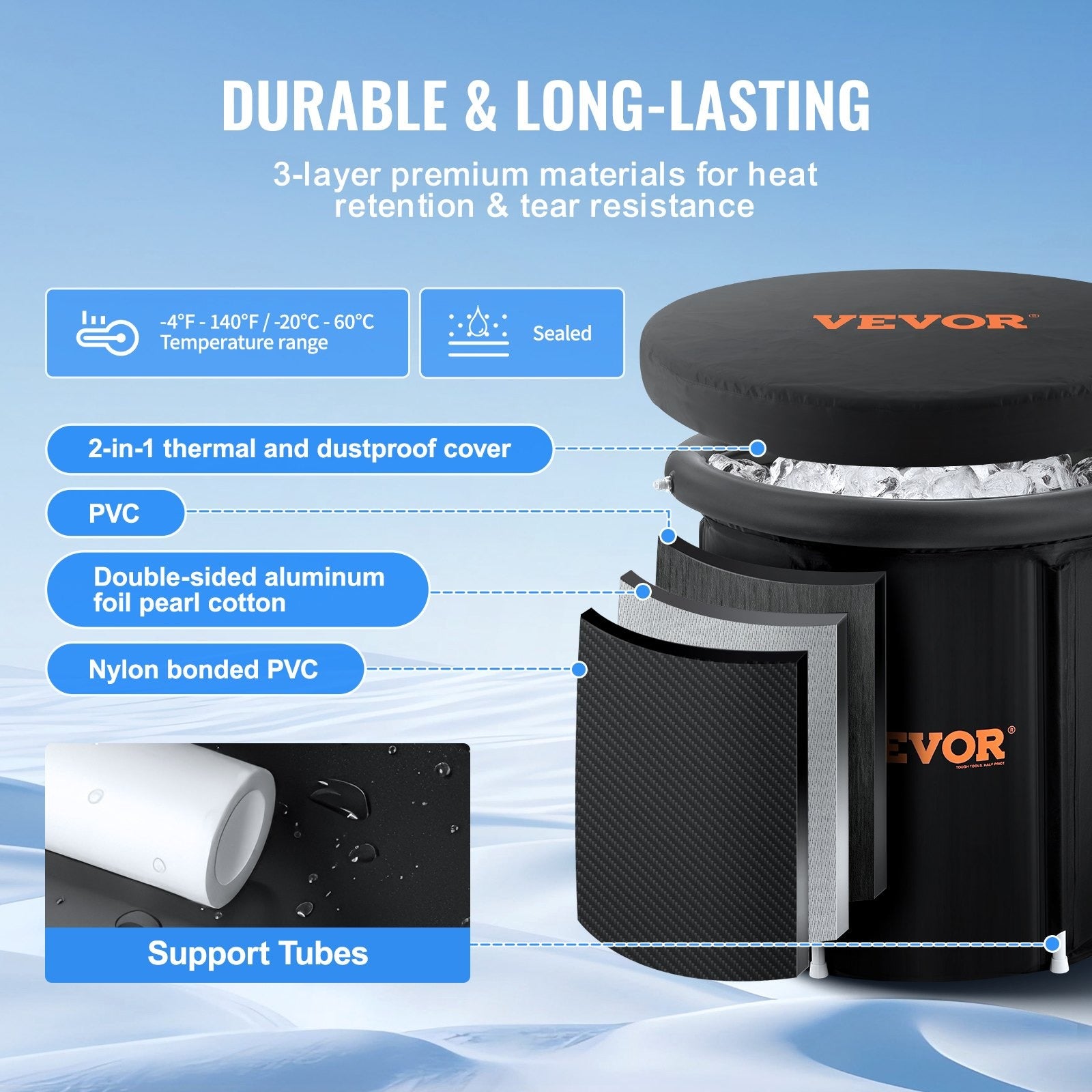 Portable Inflatable Ice Bath Tub