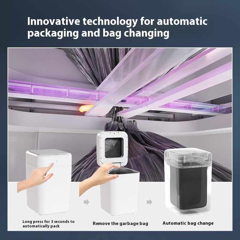 Smart Self-Sealing Automatic Trash Can