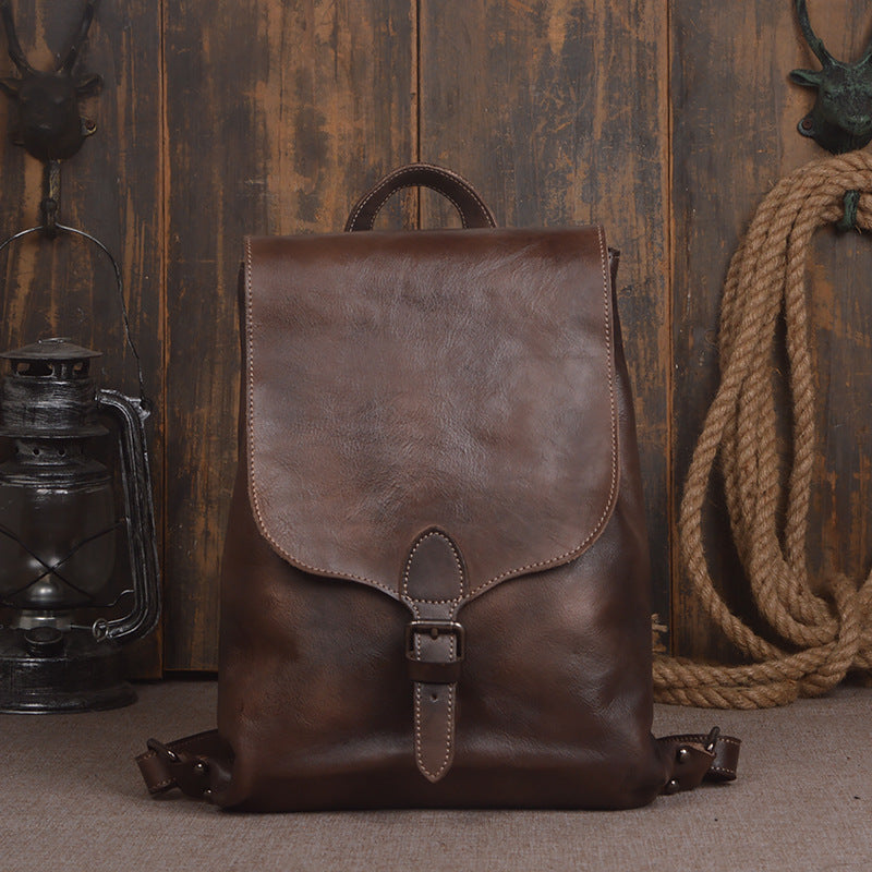 Leather Computer Backpack