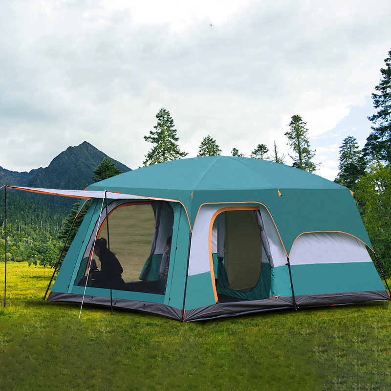 Double-Layer Waterproof Two-Room Camping Tent