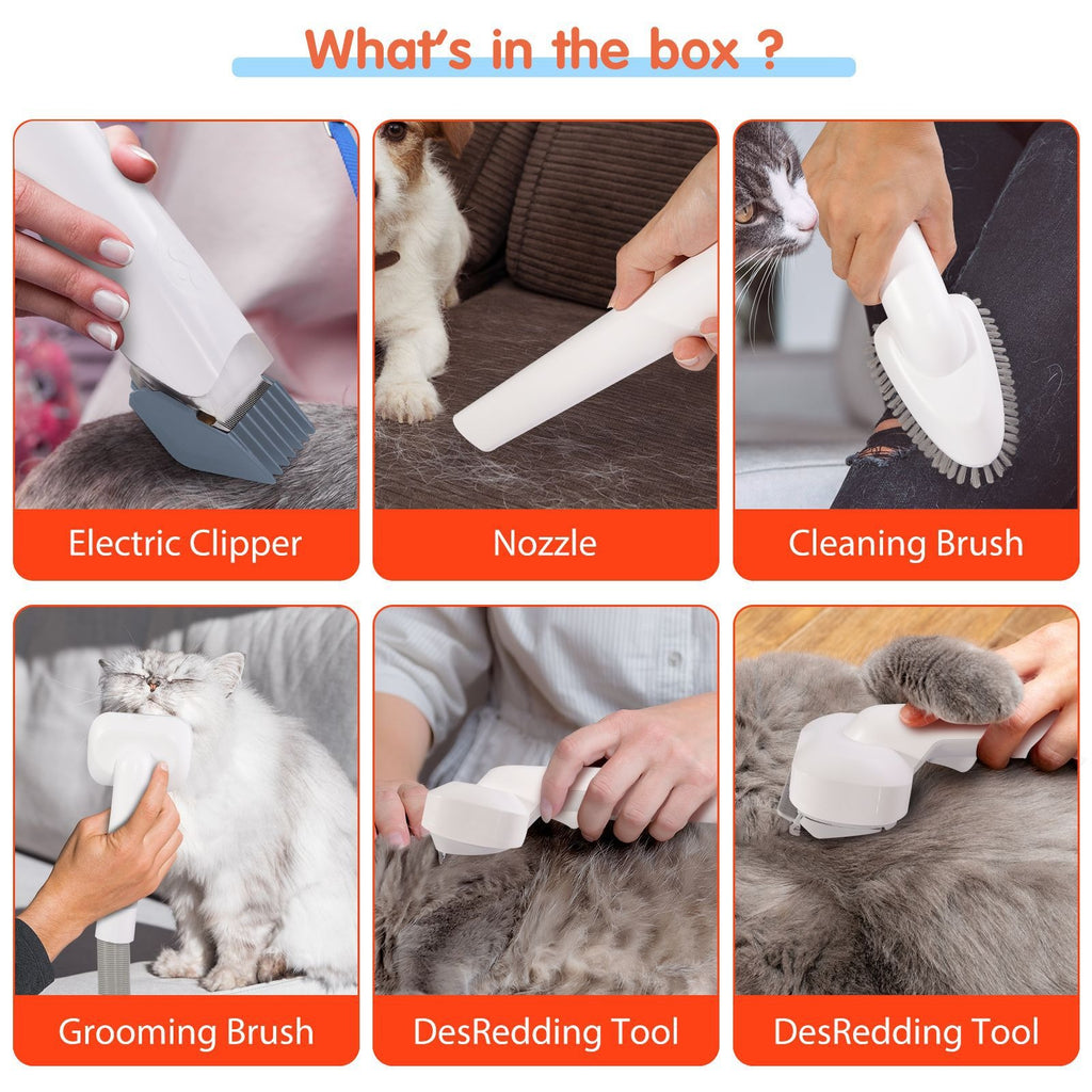 Pet Grooming Vacuum & Clipper Kit