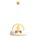 Cat Toy Turntable with Feather Teaser and Ball