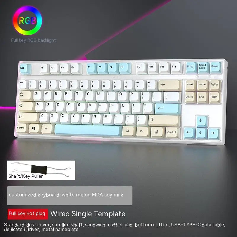 87-Key Hot-Swappable RGB Mechanical Gaming Keyboard