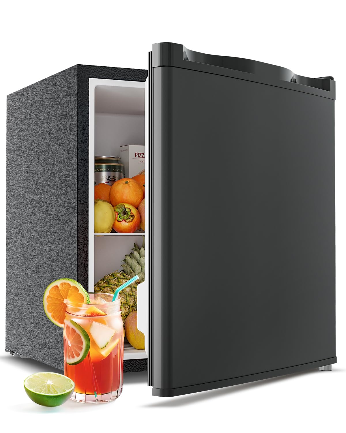 1.7 Cu Ft Compact Mini Fridge with Freezer
