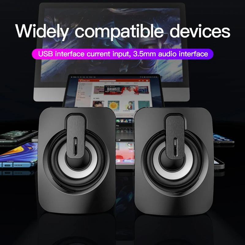 Bluetooth Desktop Subwoofer USB Powered Multimedia Speaker