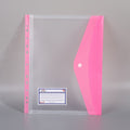 Transparent A4 File Storage Bag with Business Card Holder