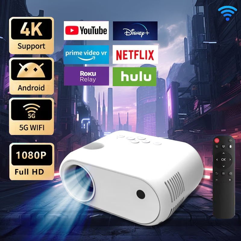 Mini 1080P Projector with Tripod