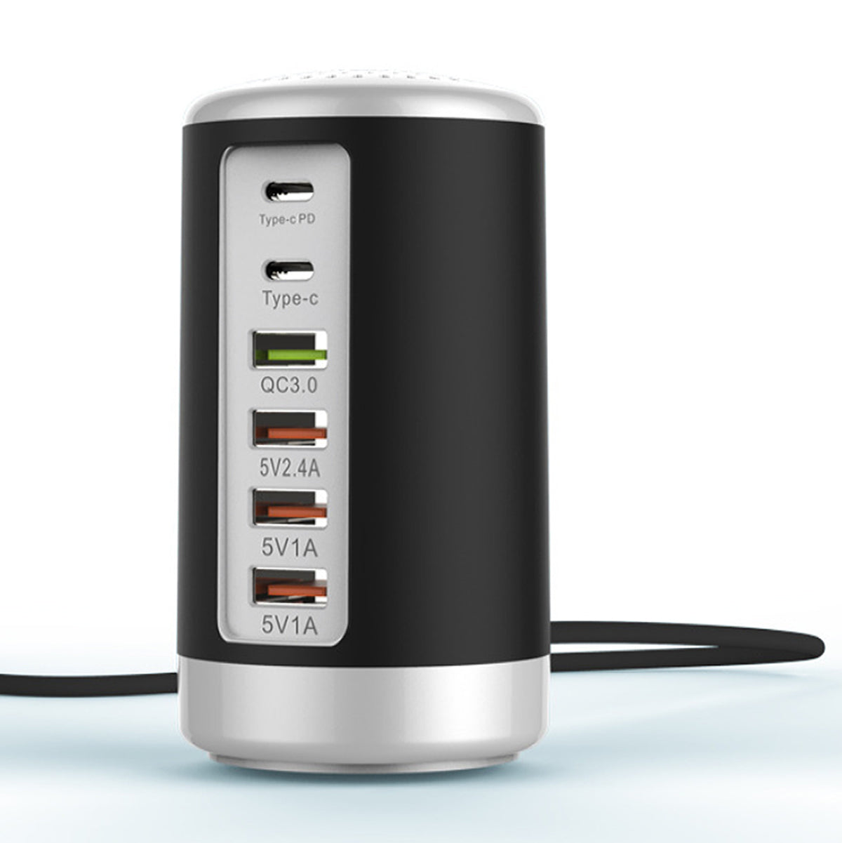 Tower USB Charging Station with 6 High-Speed Ports