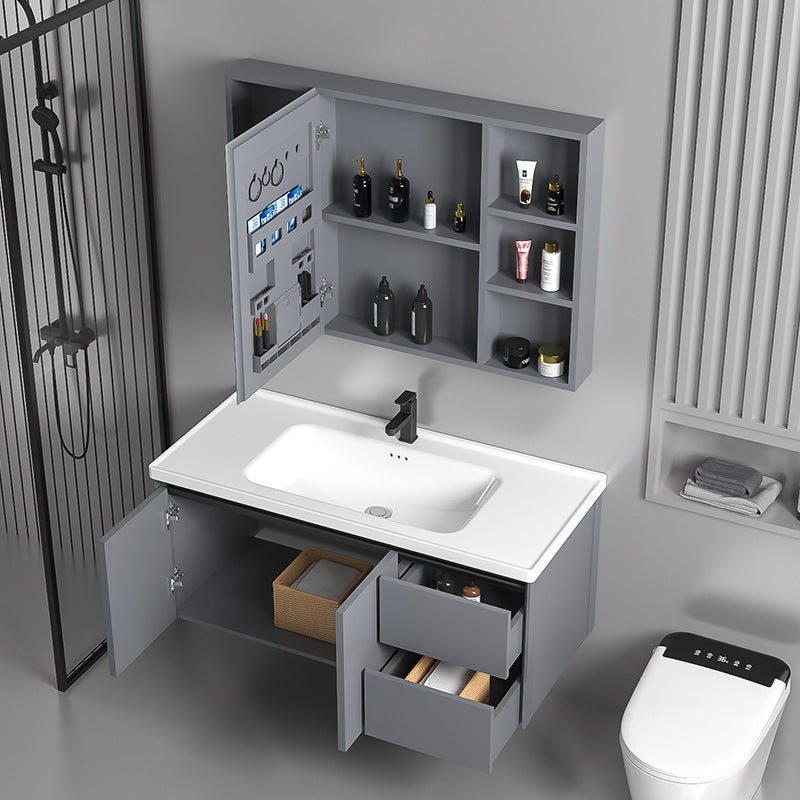 Drawer Bathroom Vanity with Ceramic Sink Combo