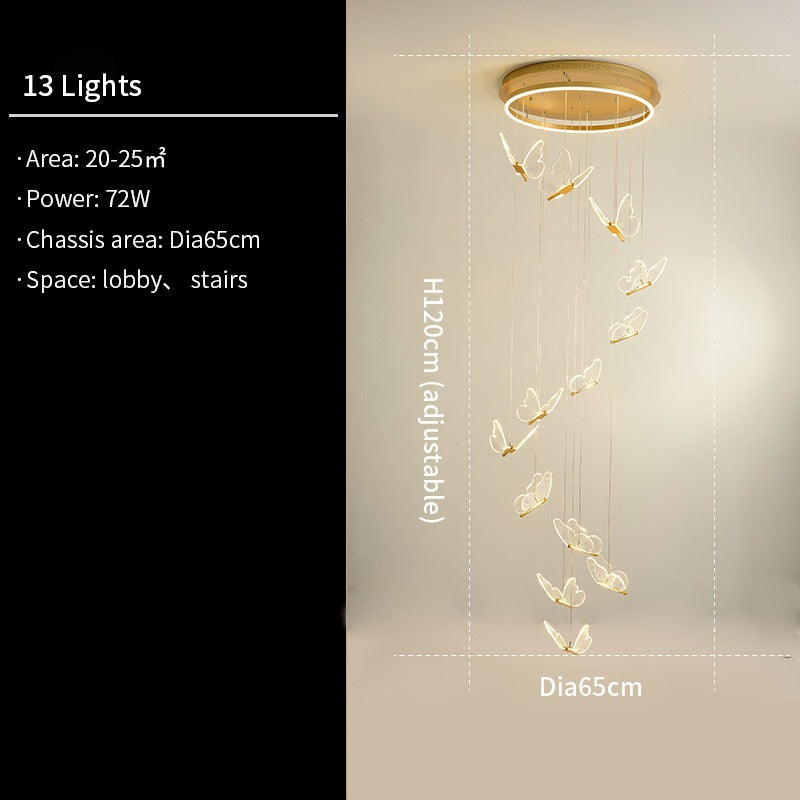 Modern Loft Spiral Chandelier