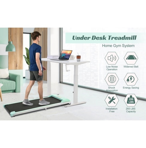 Under-Desk Walking Pad Treadmill, 2.5HP