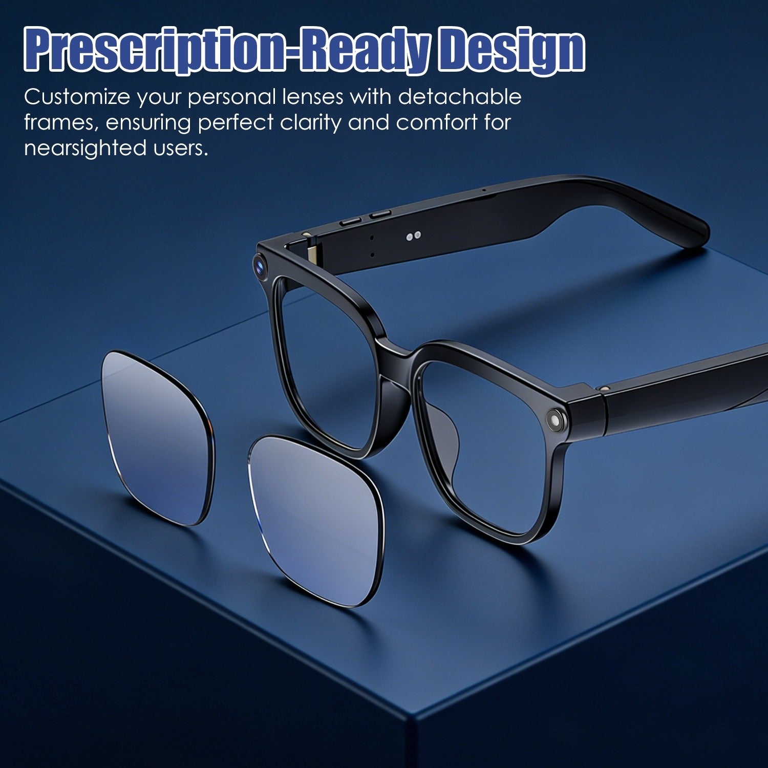 AI Smart Glasses with Camera and Voice Assistant