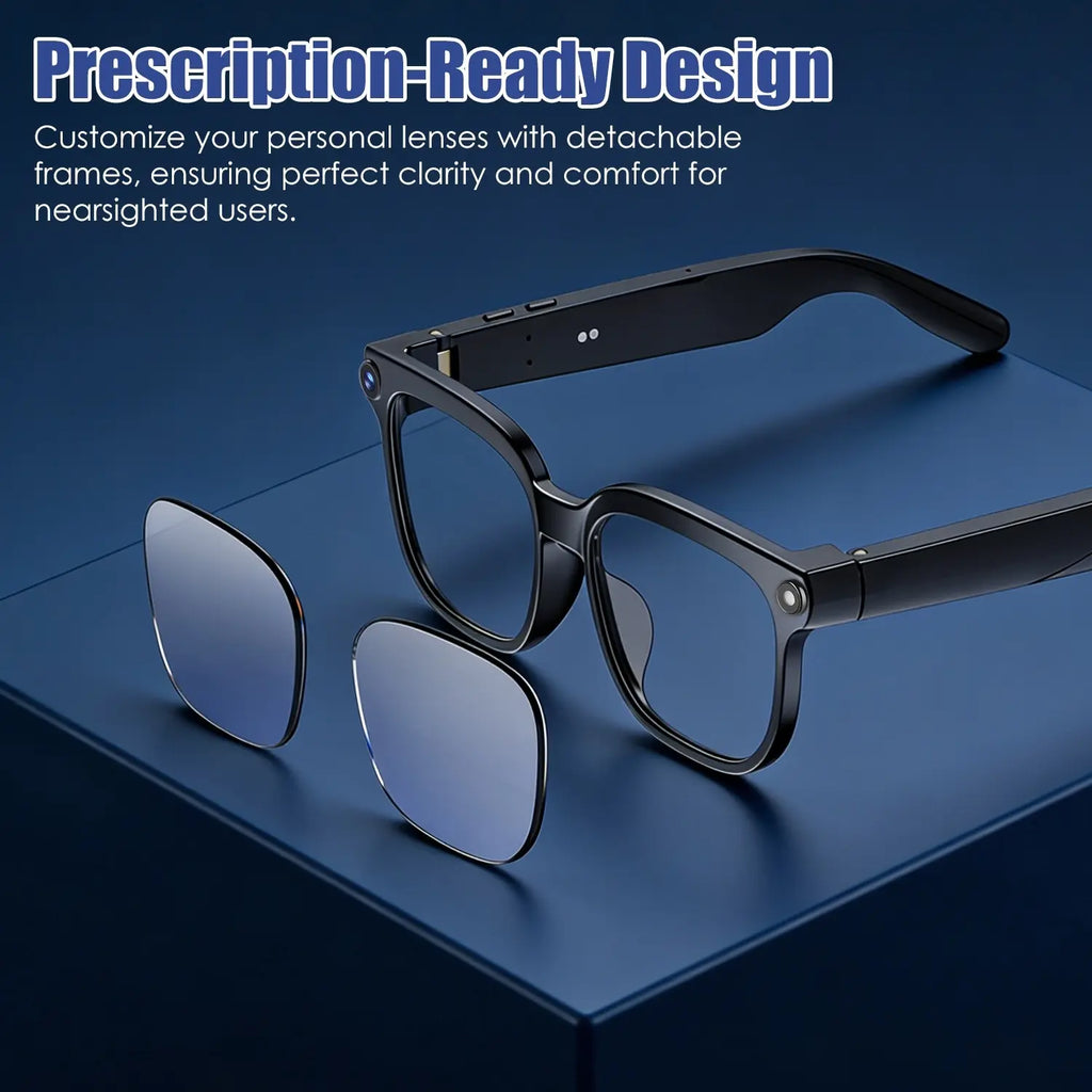 AI Smart Glasses with Camera and Voice Assistant