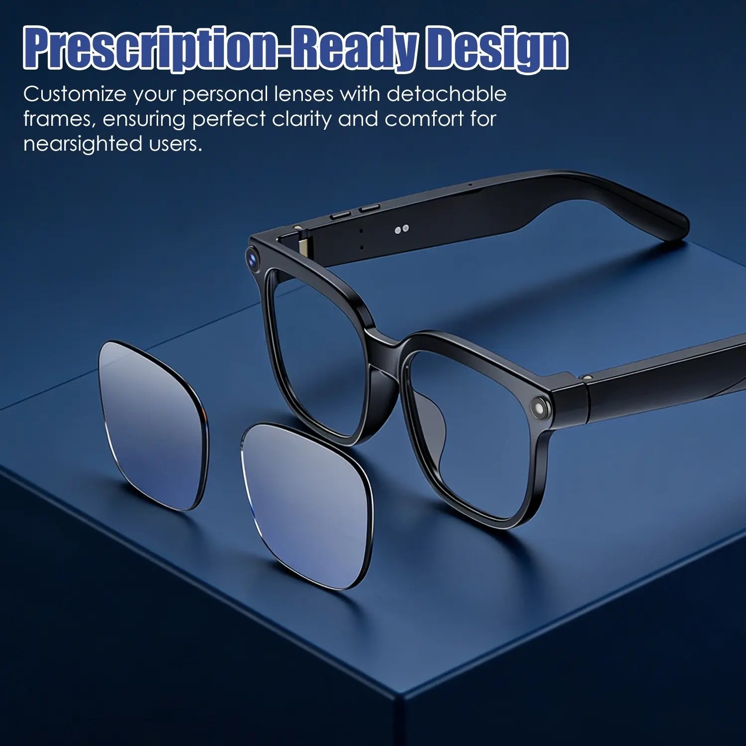 AI Smart Glasses with Camera and Voice Assistant