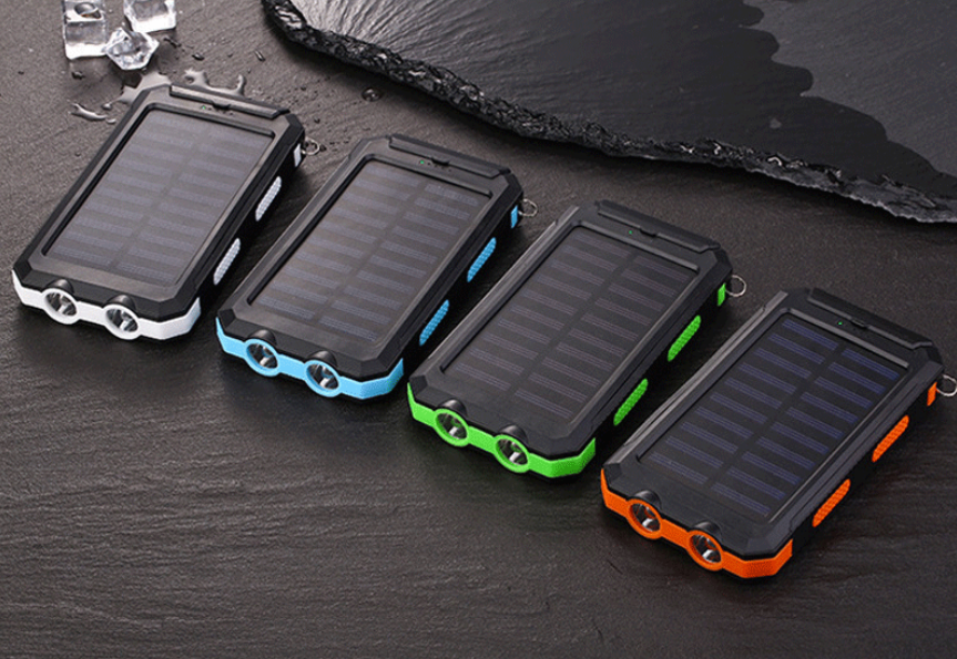 Solar Power Bank with 20000mAh Capacity and Fast Charge