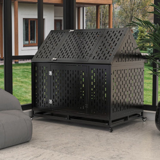 Heavy-Duty Dog Crate, 45-Inch, Roof Top