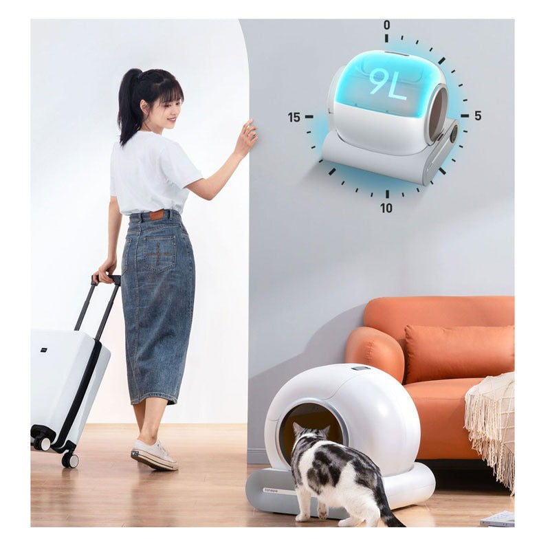 Automatic Enclosed Cat Litter Box
