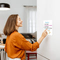 Small Dry Erase White Board Fridge Magnetic Shopping List A5 Size
