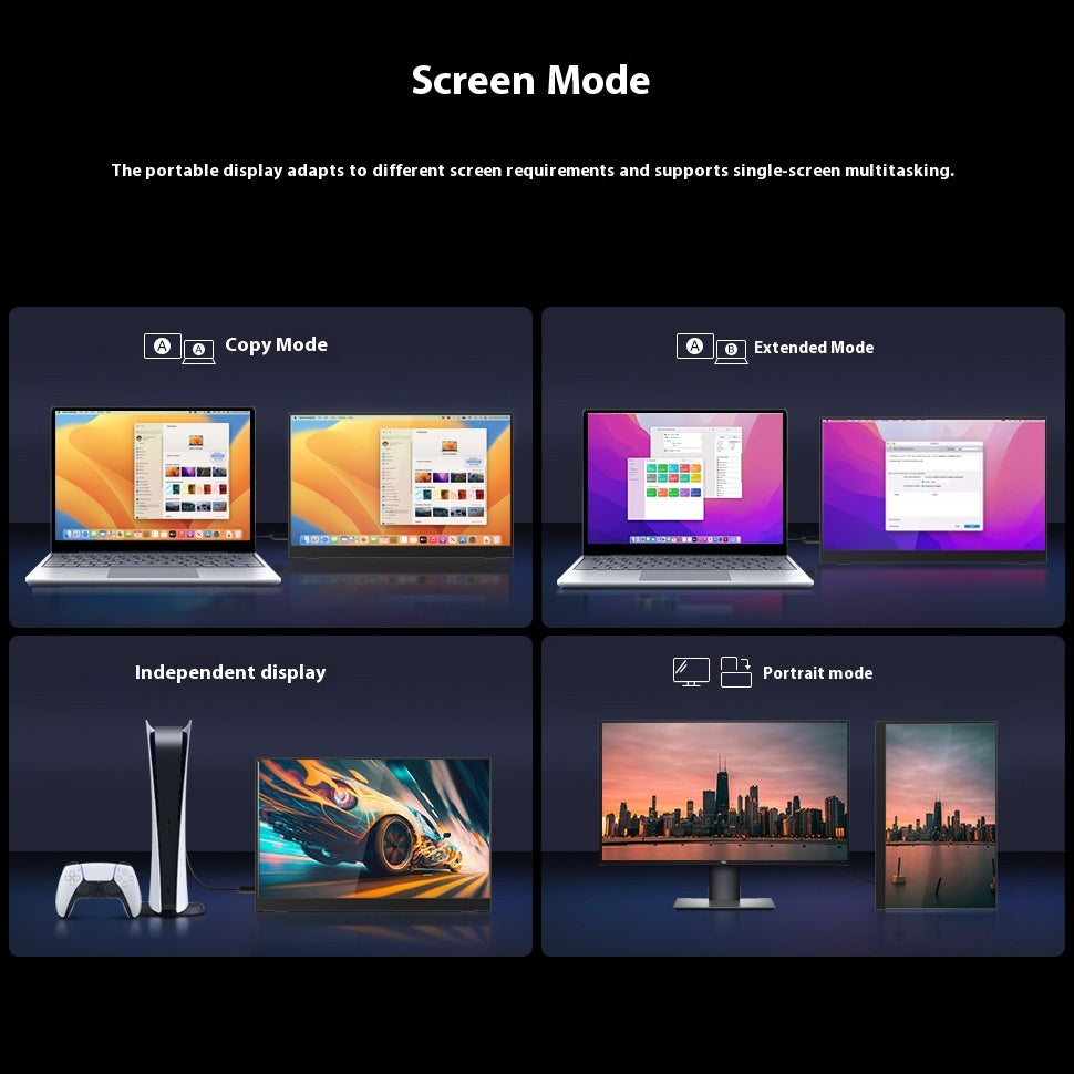 15.6" Portable Adjustable Monitor