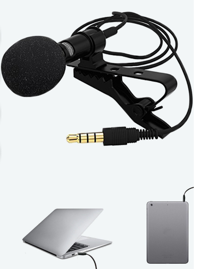 Clip-on Mini Microphone for Recording and Singing