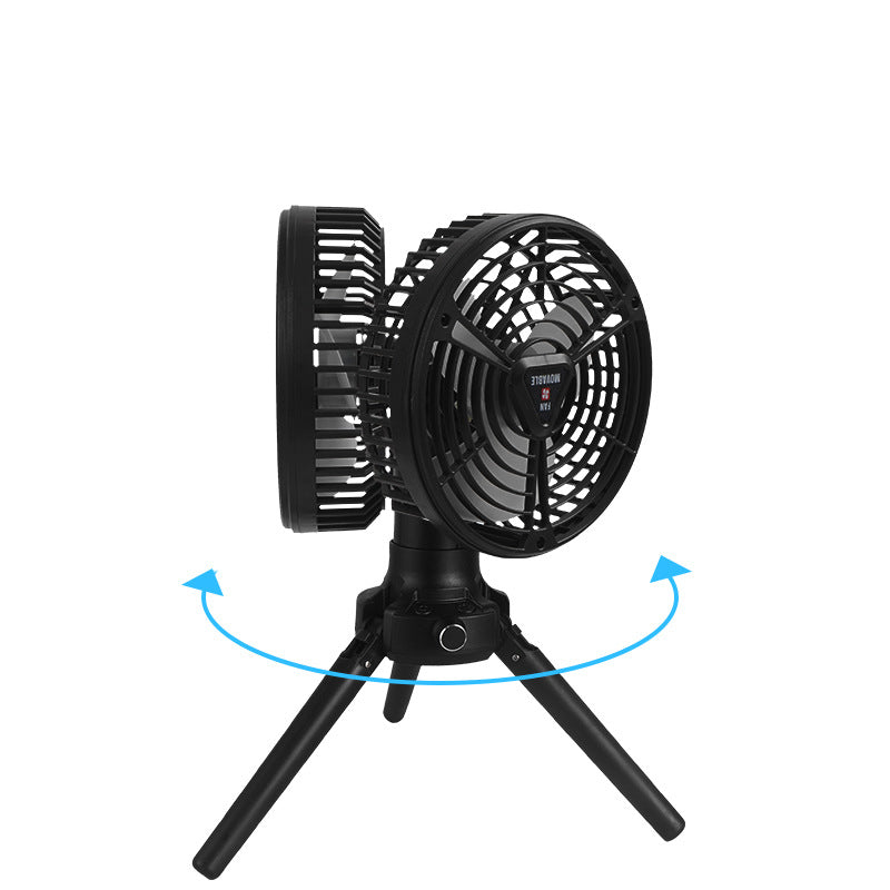 Portable USB Camping Fan with Tent Light and Tripod