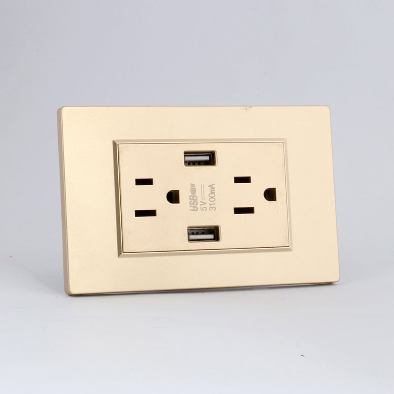 3A Fast Charging Dual USB Panel Power Socket