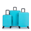 3-Piece ABS Hardshell Luggage Set with Diamond Pattern