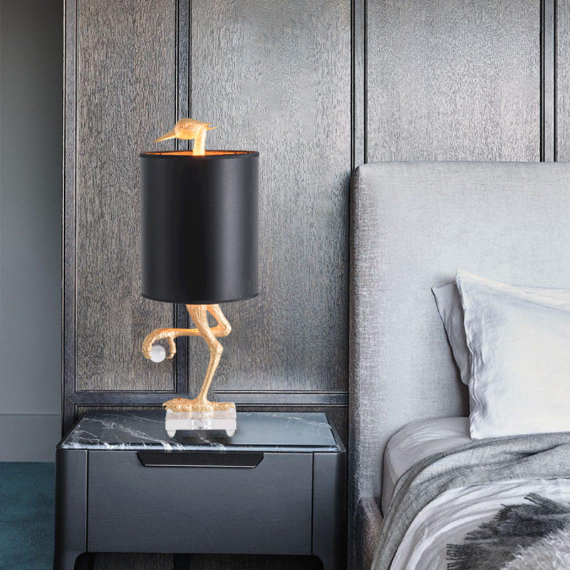 Nordic Eagle Resin Table Lamp