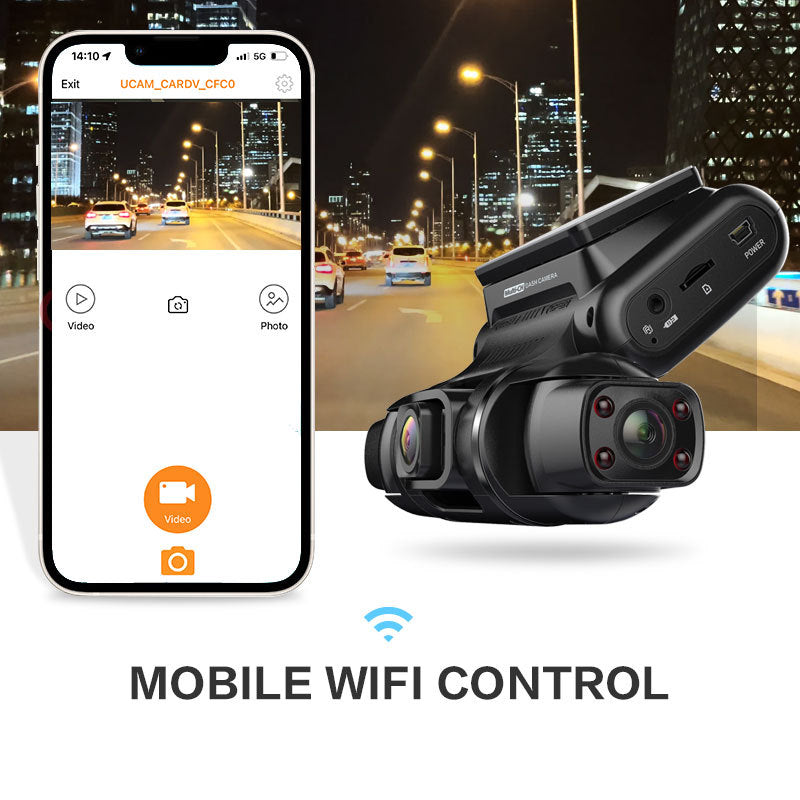 Panoramic Multi-Lens Car Dash Cam
