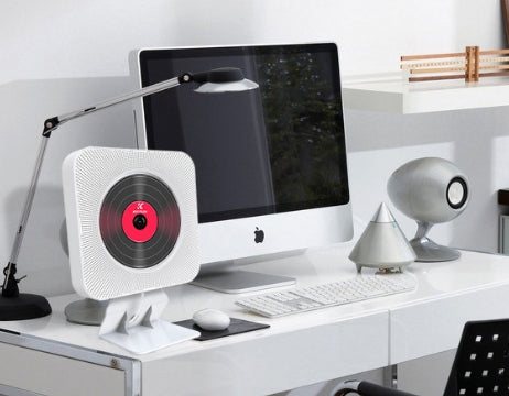 Wall-Mounted CD Player with Bluetooth & DVD Playback