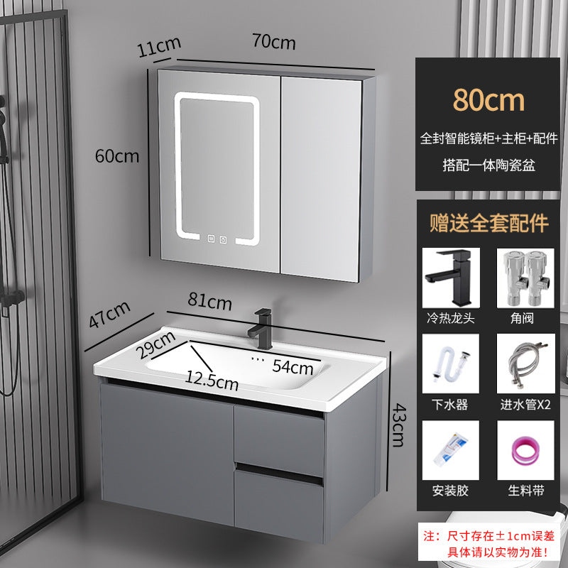 Drawer Bathroom Vanity with Ceramic Sink Combo