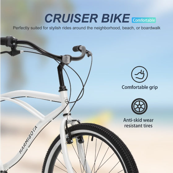 26-Inch 7-Speed Cruiser Bike