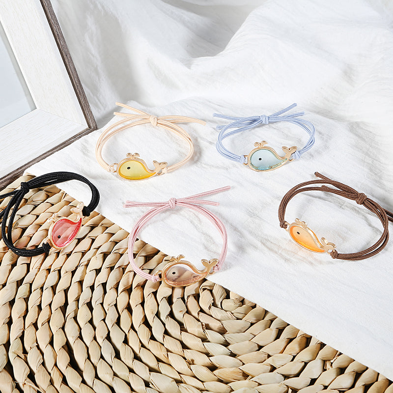 Acrylic Whale Hair Tie Simple INS Hair Rubber Band