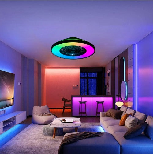 23-Inch Ceiling Fan with LED RGB Light