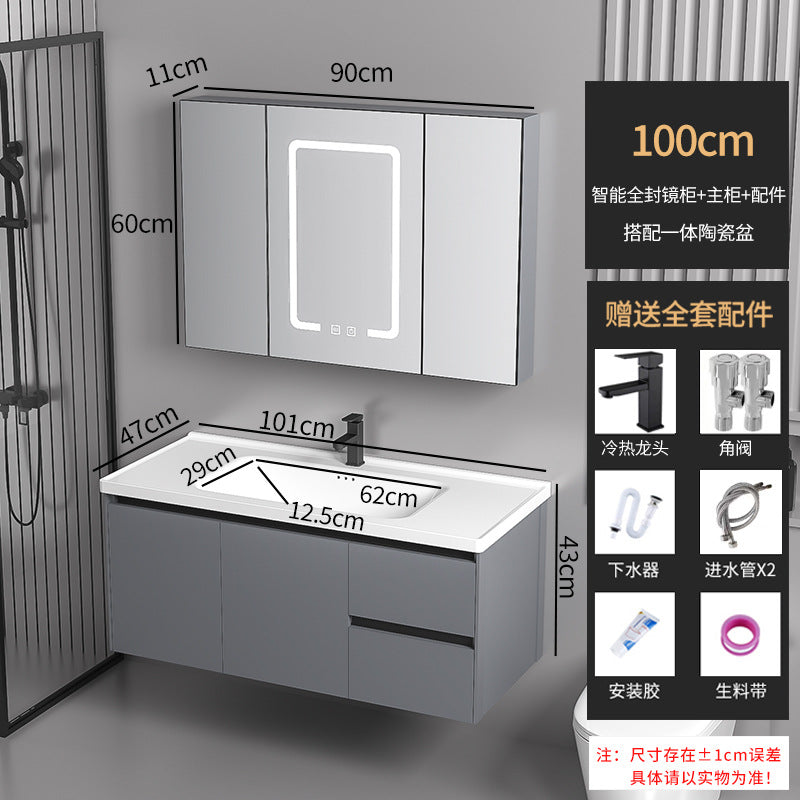 Drawer Bathroom Vanity with Ceramic Sink Combo