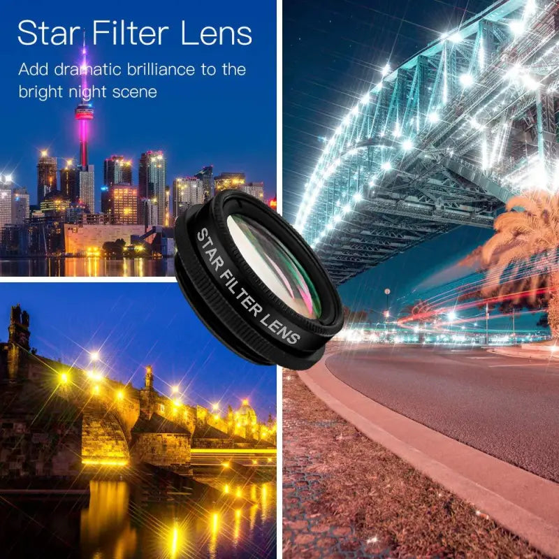 Wide-Angle Macro Fisheye Lens Ten-in-One Suit External Camera Lens