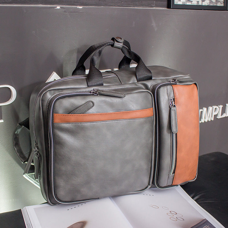Vintage Casual Leather Backpack