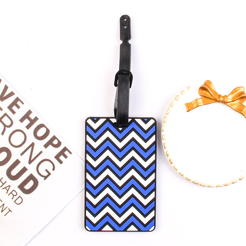 3D Wave Silicone Luggage Tag for Travel