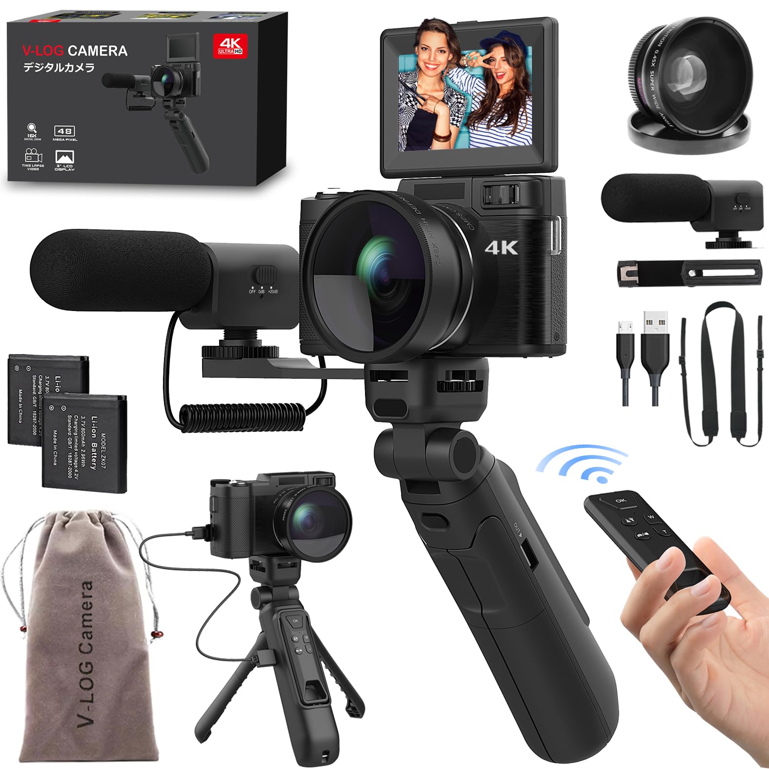 4K Vlogging Camera with Creator Accessory Kit