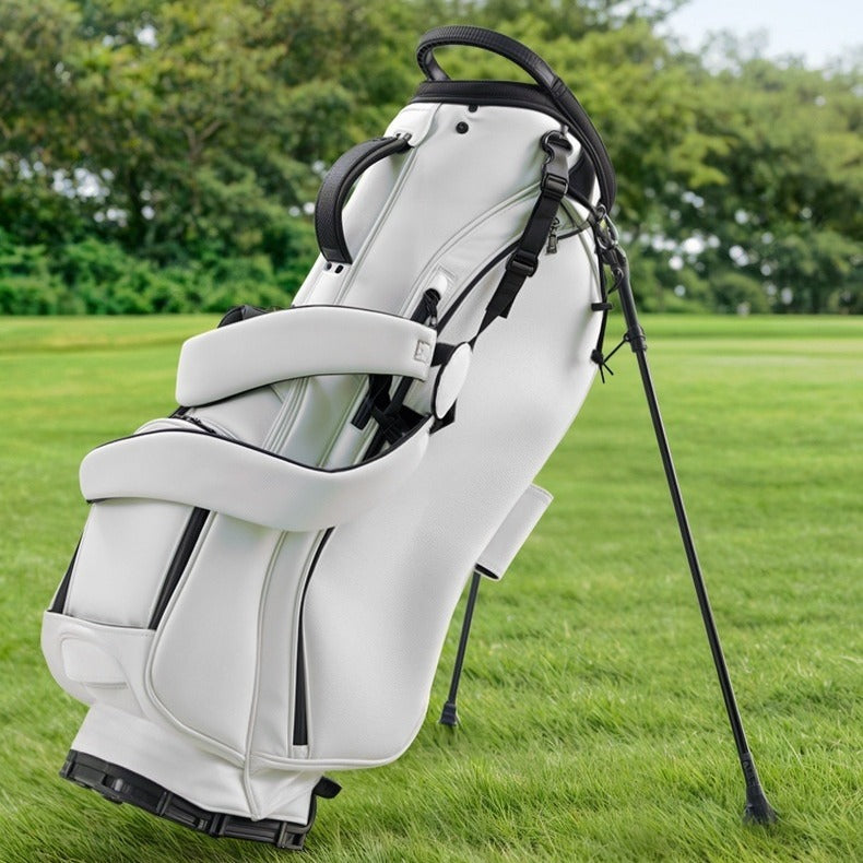 PU Leather Waterproof Golf Bag with Stand