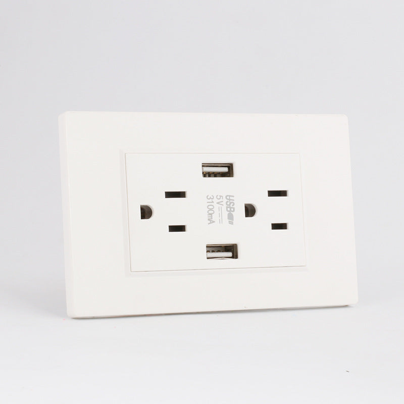 3A Fast Charging Dual USB Panel Power Socket