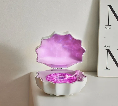 Mini Bluetooth Shell Speaker with Light