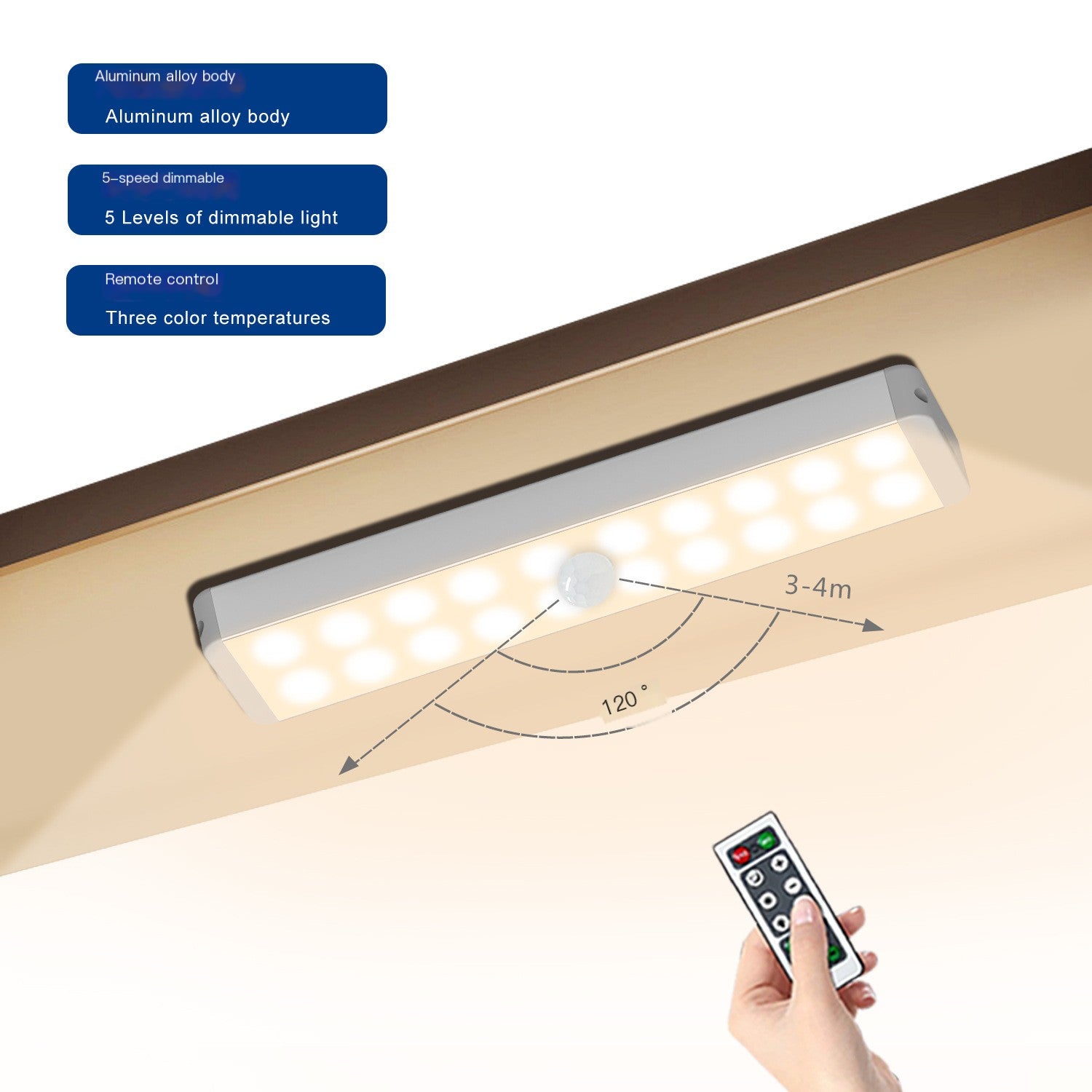Smart LED Night Light with Motion Sensor and Warm White