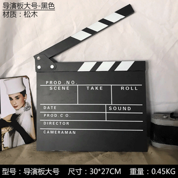 Acrylic Wooden Directors Clapboard Photography Prop