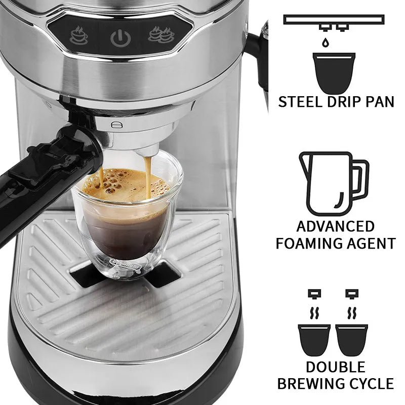 Compact Steam Wand Milk Frother