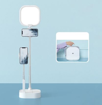 Wireless Retractable Stand with Fill Light Tripod