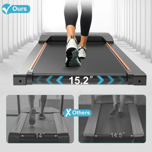 Walking Pad Under-Desk Treadmill with LED Display